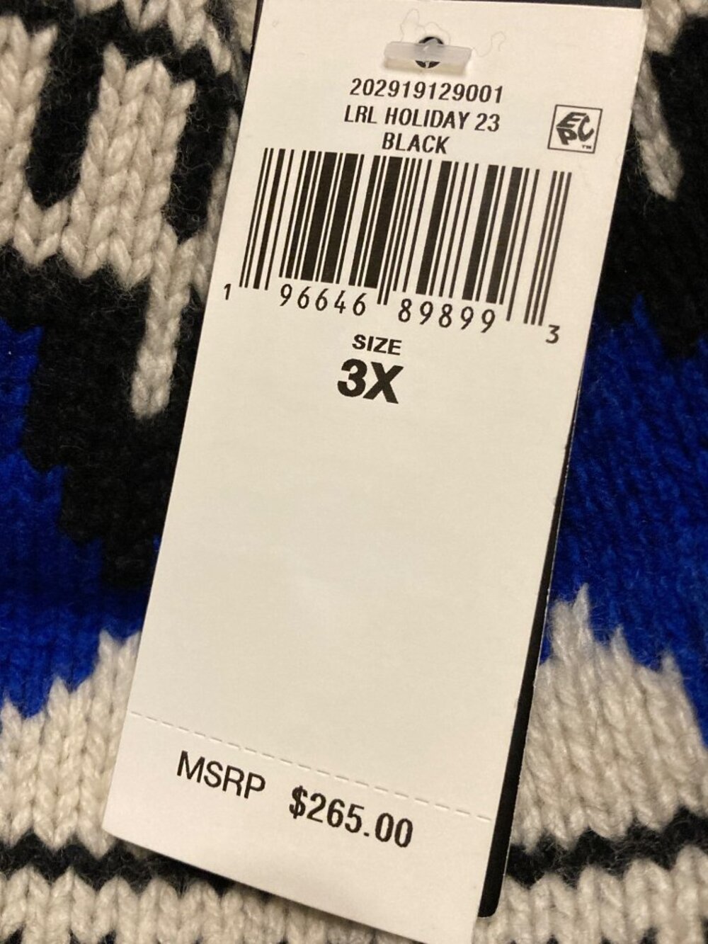 Lauren Ralph Lauren Off-the-Shoulder Sweater Dress Plus Size 3X New with Tag - Picture 3 of 6